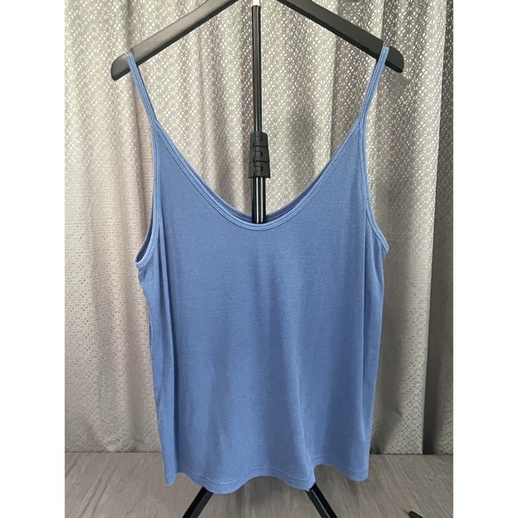 Universal Thread Tops - Universal Thread Goods Co. XXL Blue Ribbed Tank Top